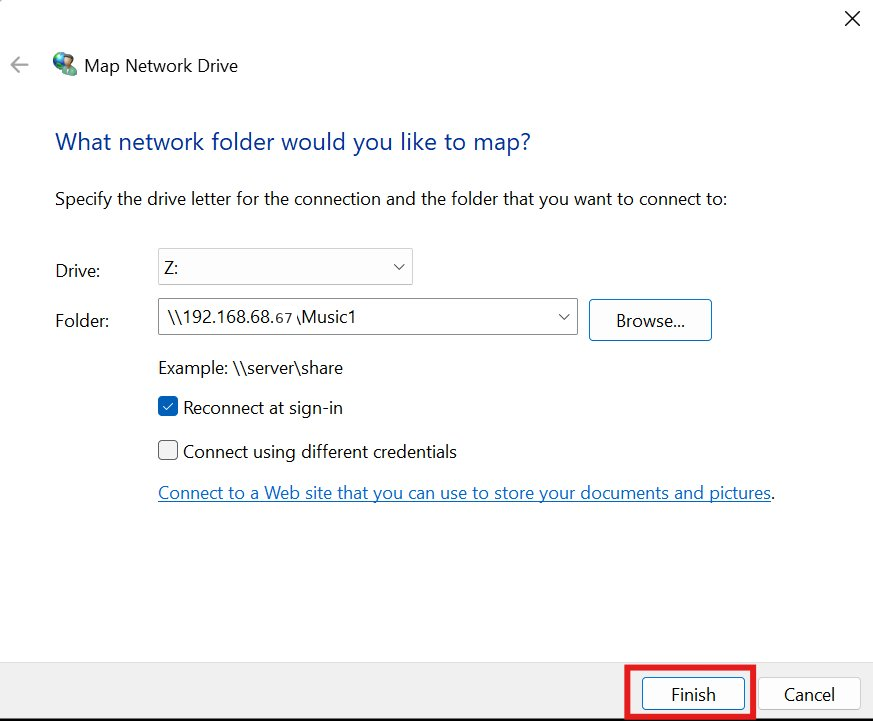 Click Finish to complete the mapping