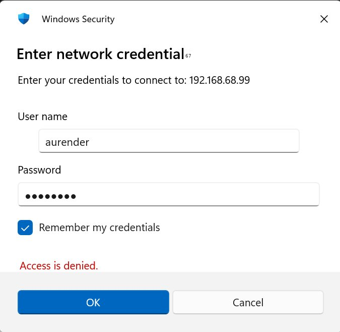 Credentials filled in with Aurender login